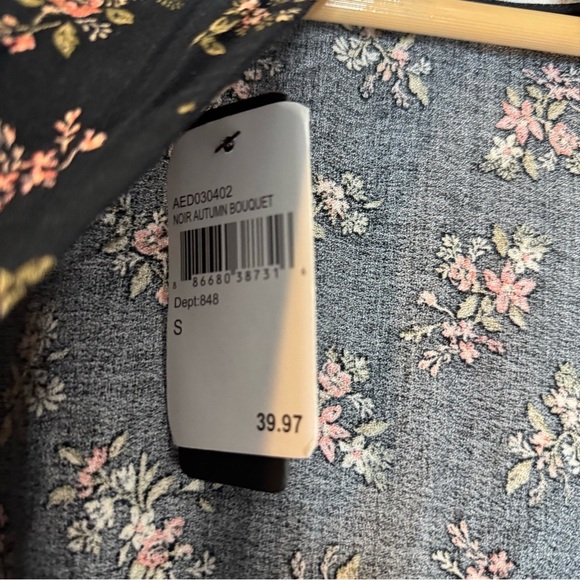 New AFRM Floral Long Sleeve Maxi Dress S - Picture 10 of 16